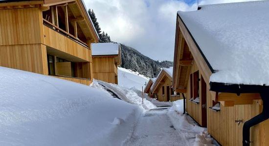 Torghele's Hotelerei im Allgäu - Hüttendorf im Winter